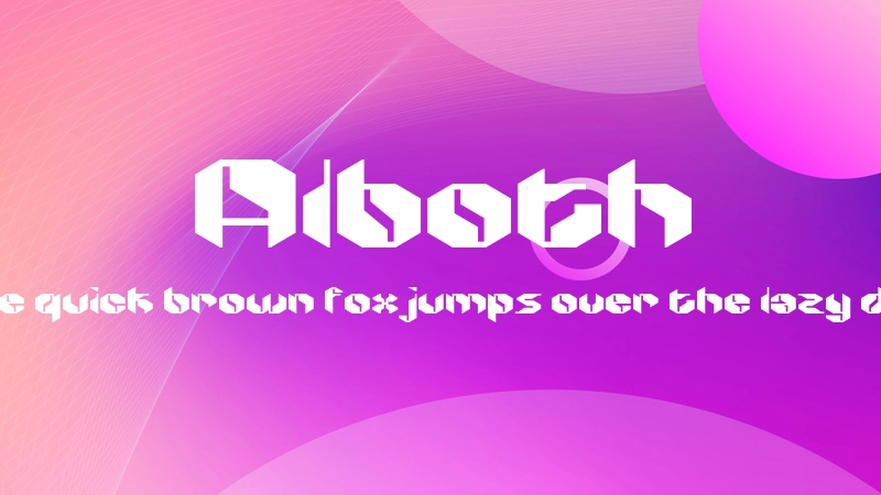 Alboth Font Preview Image