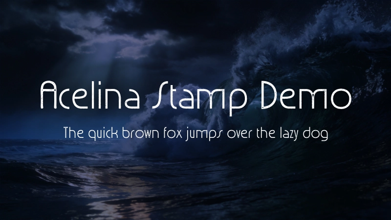Acelina Stamp Demo Font Preview Image