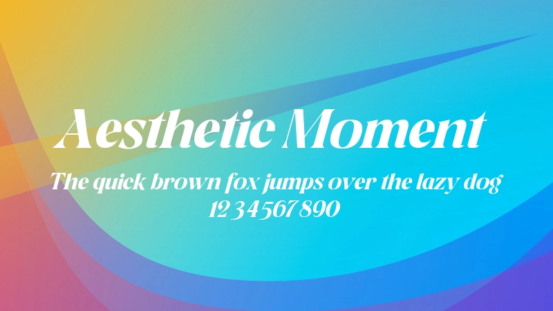 Aesthetic Moment Font Preview Image