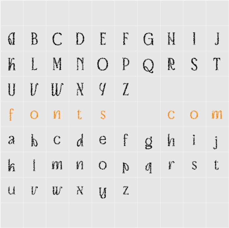 Advine Unfocus Demo Character Map