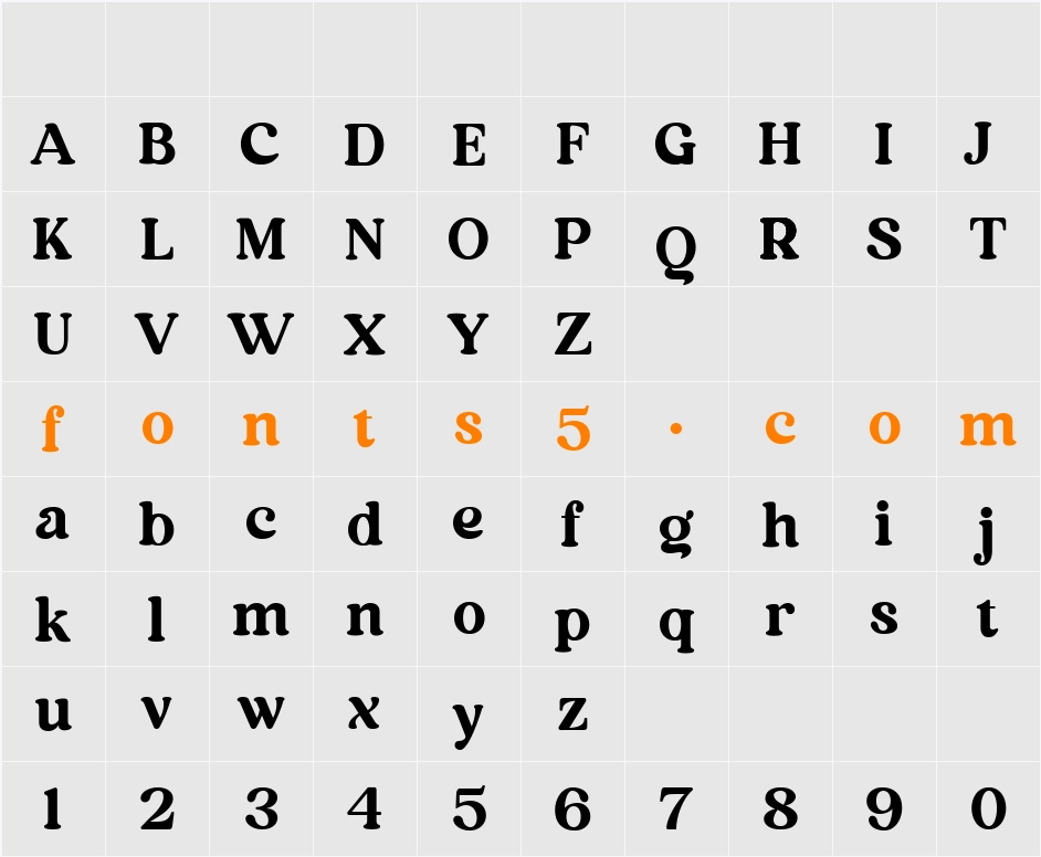Aima Display Character Map