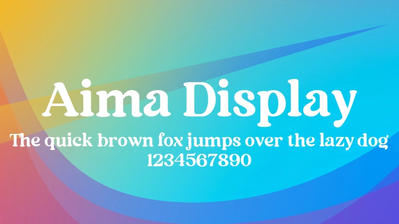 Aima Display Font Preview Image