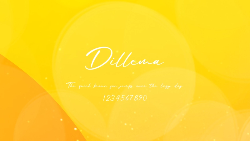 Dillema Font Preview Image