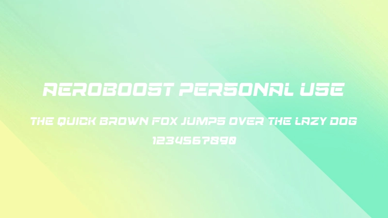 Aeroboost Personal Use