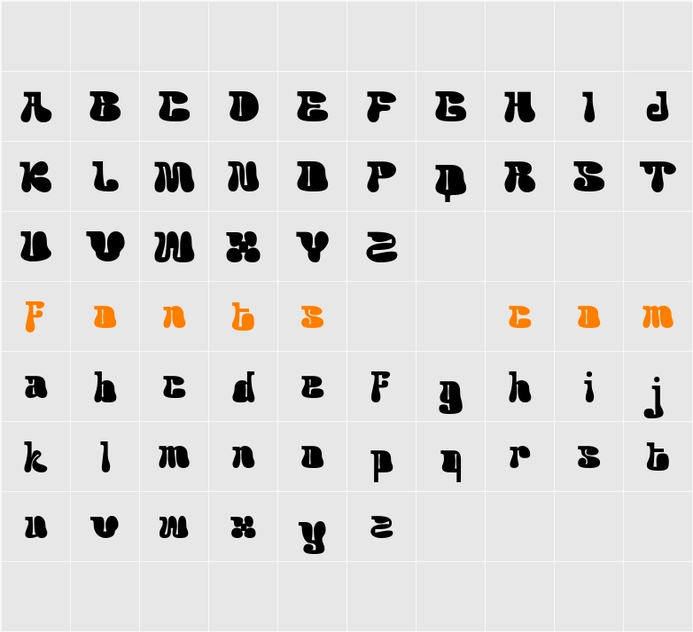 Acaphy Demo Character Map