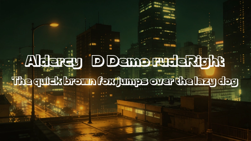 Aldercy 3D Demo rudeRight