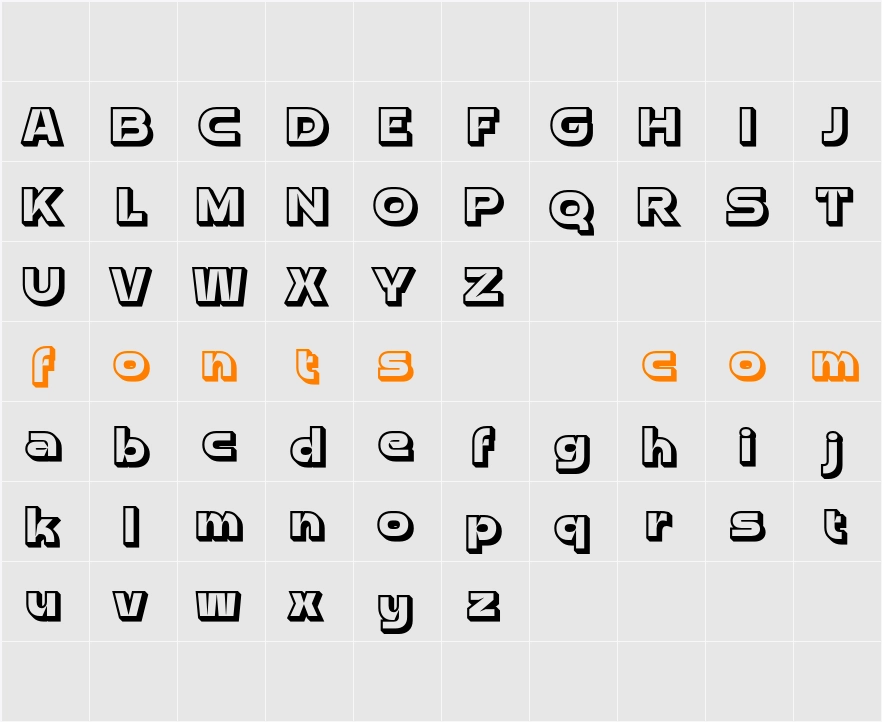Aldercy 3D Demo rudeRight Character Map
