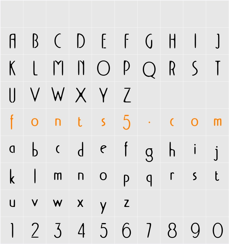 Acello Vintage Demo Drawn Character Map