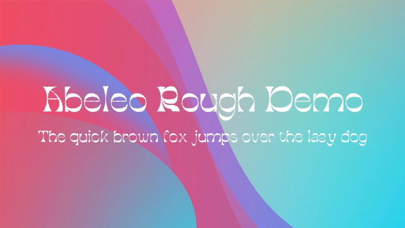 Abeleo Rough Demo Font Preview Image