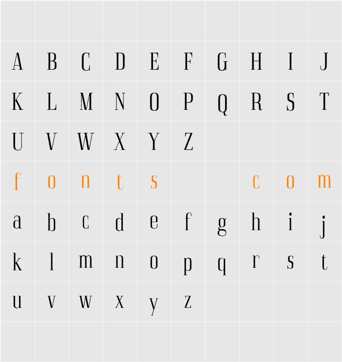 Acelon Rough Demo Character Map