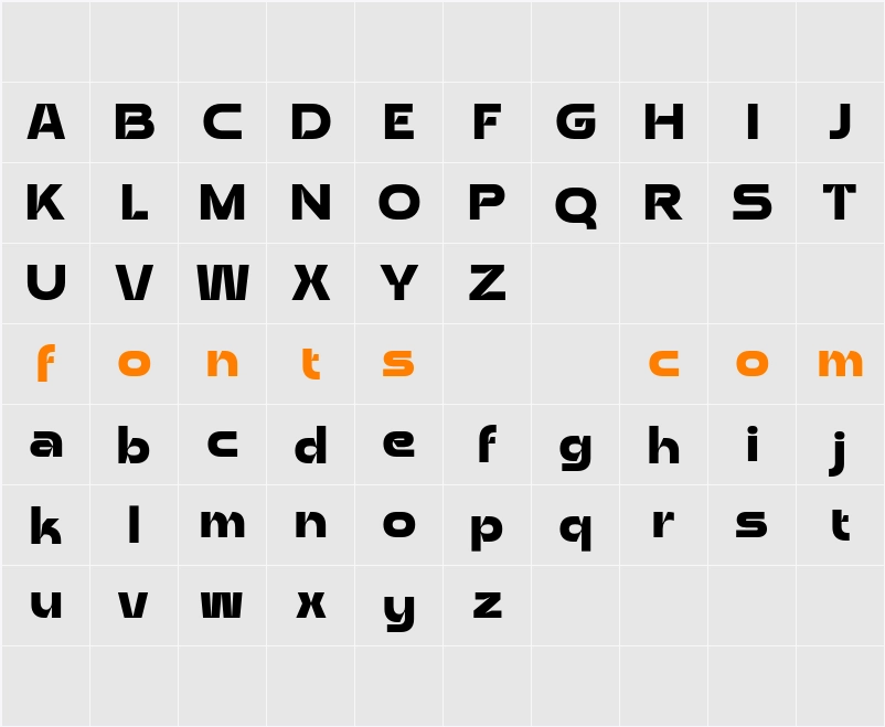 Aldercy Demo Character Map