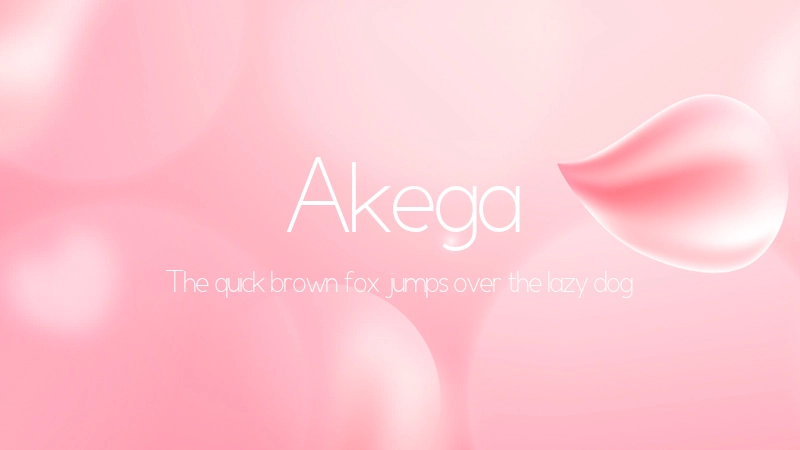 Akega Font Preview Image