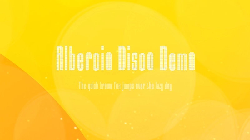 Albercio Disco Demo