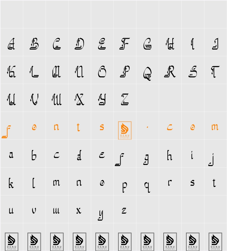 Akytuloh Character Map