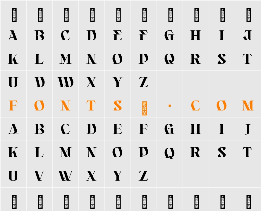 Abose - Demo Version Character Map