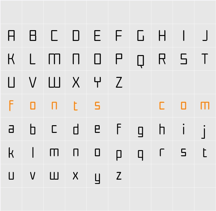Agaline Demo Character Map