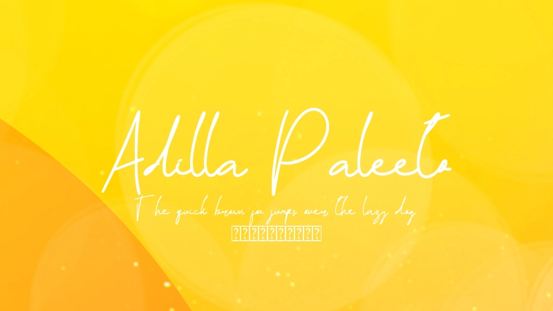 Adilla Paleeto Font Preview Image