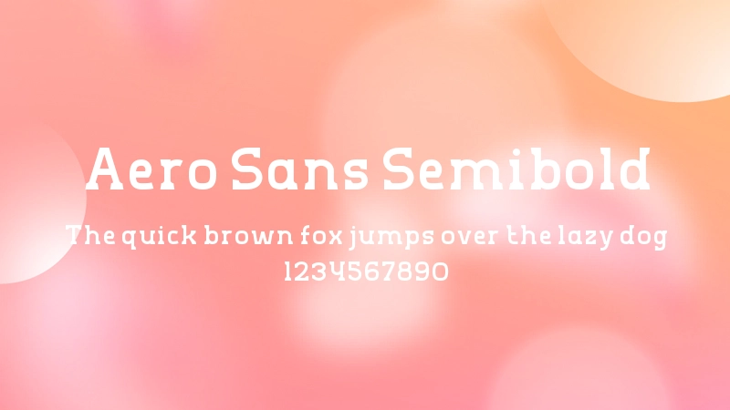 Aero Sans Semibold