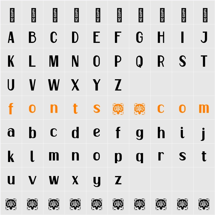 Alego Demo Character Map