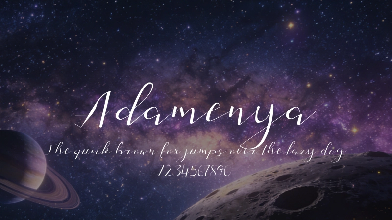 Adamenya Font Preview Image