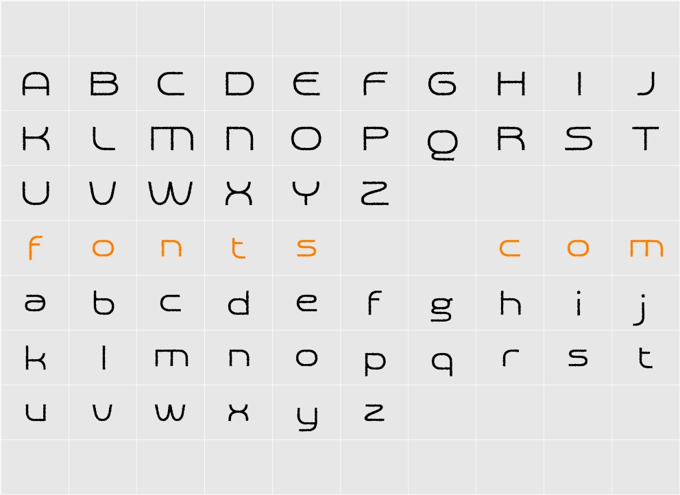 Akalime Rough Demo Character Map