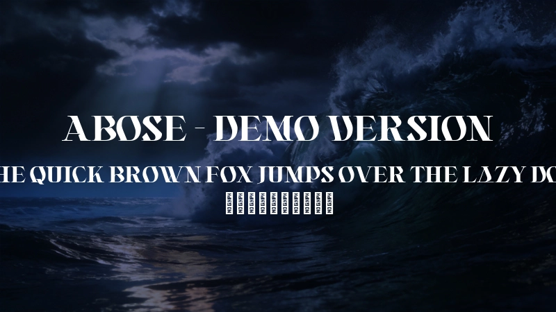 Abose – Demo Version