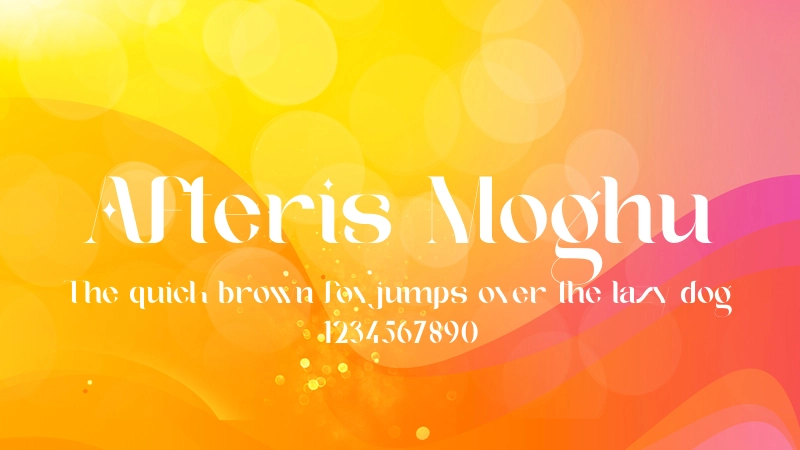 Afteris Moghu Font Preview Image