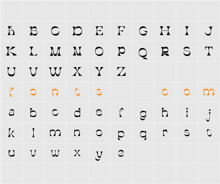 Abeleo Demo Character Map