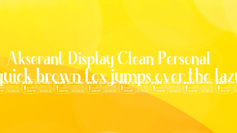 Akserant Display Clean Personal