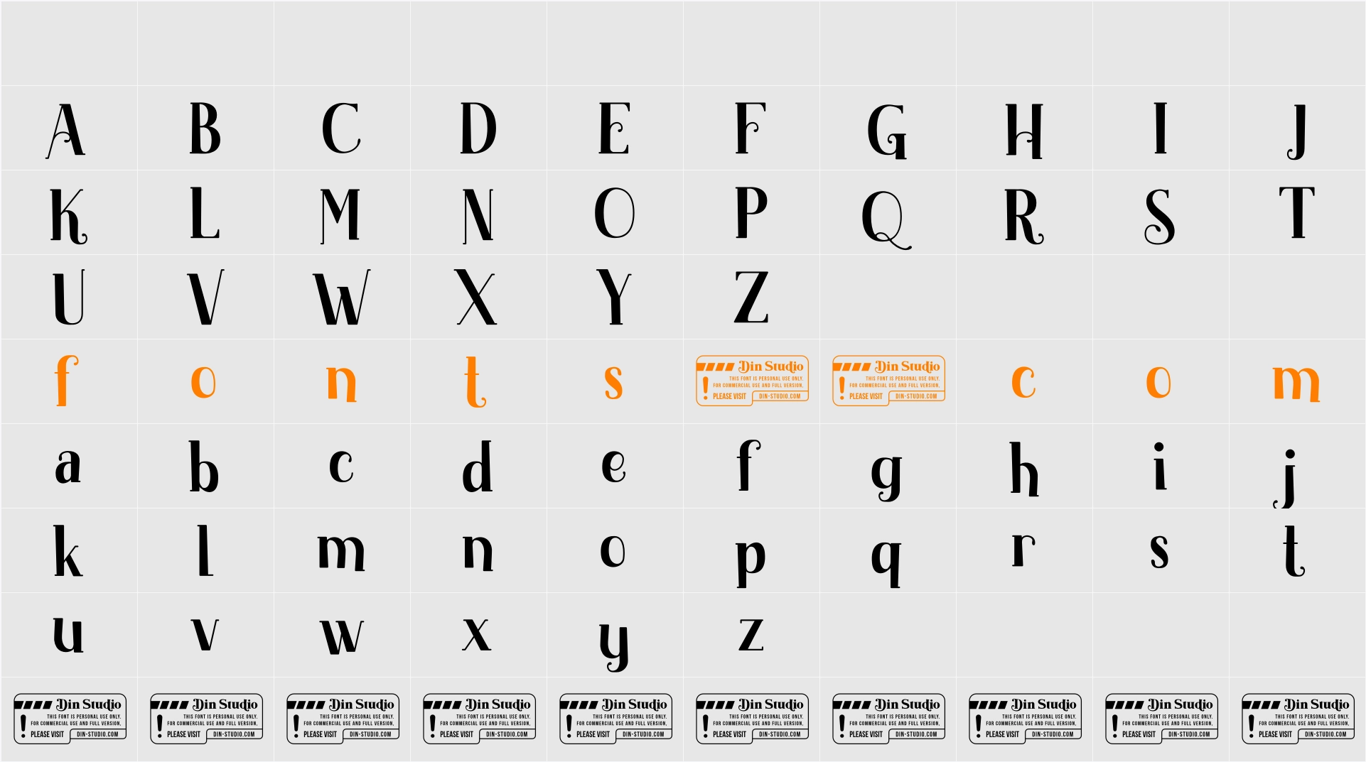 Akserant Display Clean Personal Character Map