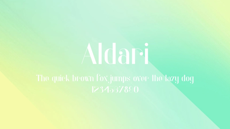 Aldari Font Preview Image
