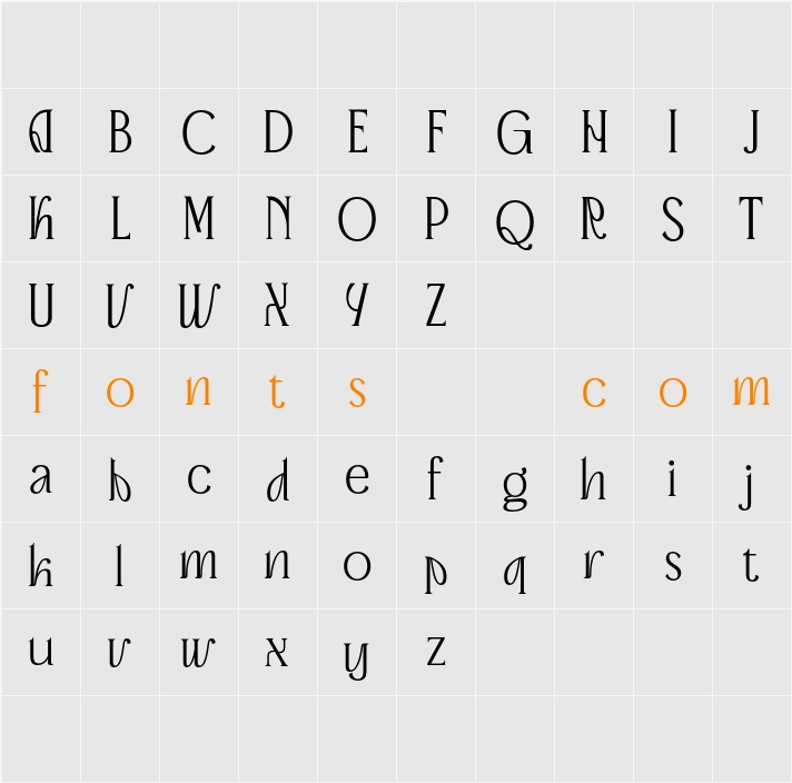 Advine Demo Character Map