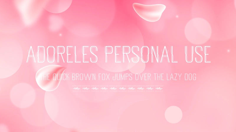 Adoreles Personal Use