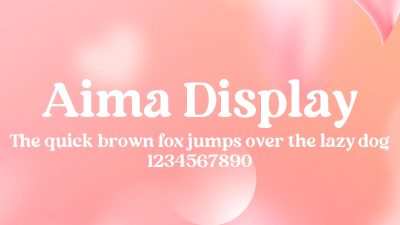 Aima Display Font Preview Image