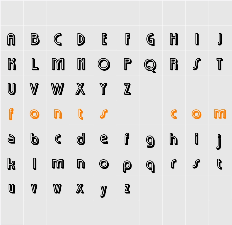 Acelina 3D Demo ExtrudeRight Character Map