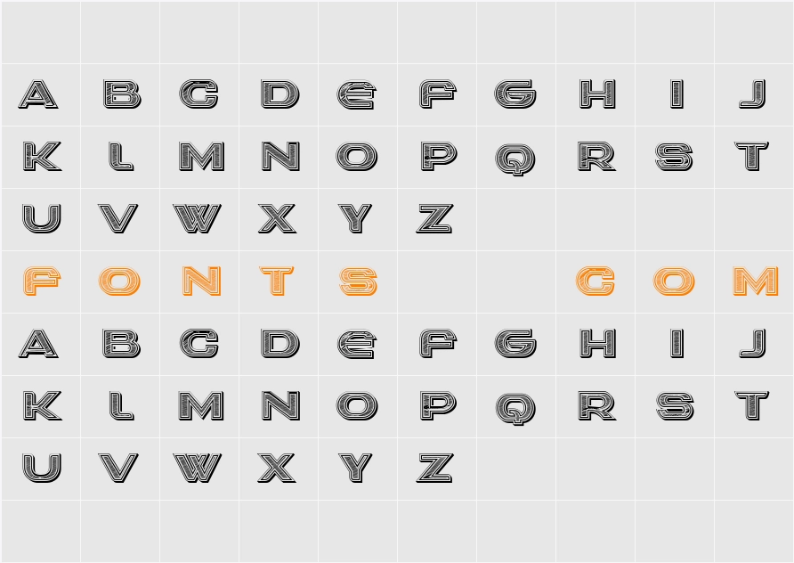 Adore Flowers Filled Character Map