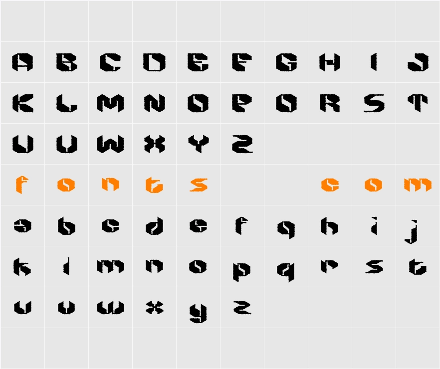 Alboth Rough Demo Character Map