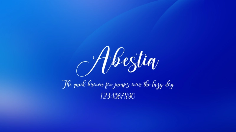 Abestia Font Preview Image