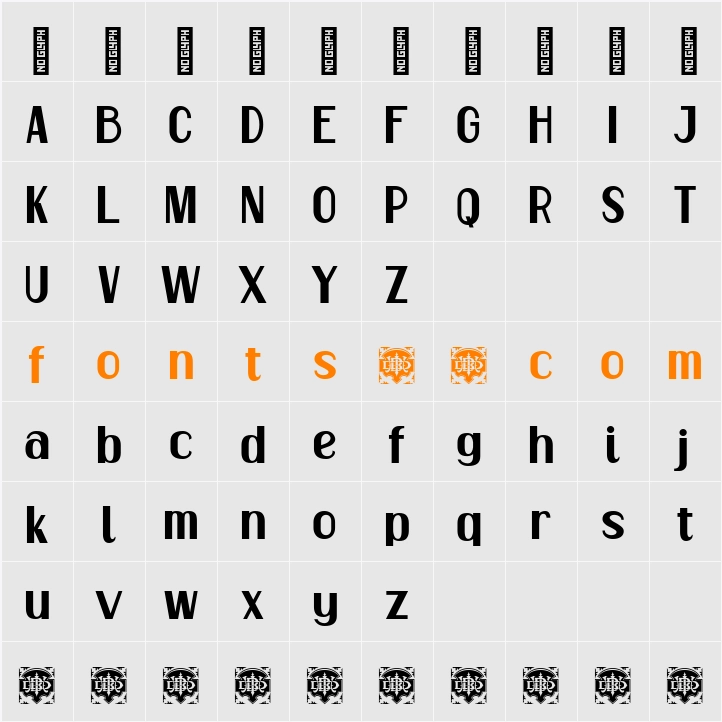 Alego Demo Character Map