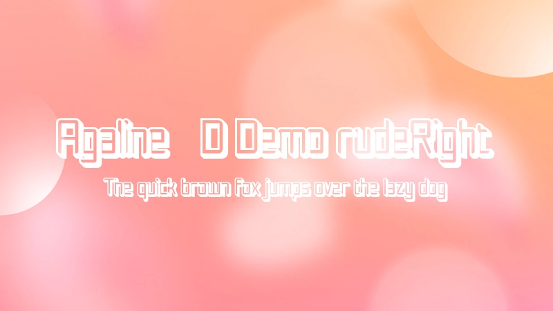 Agaline 3D Demo rudeRight