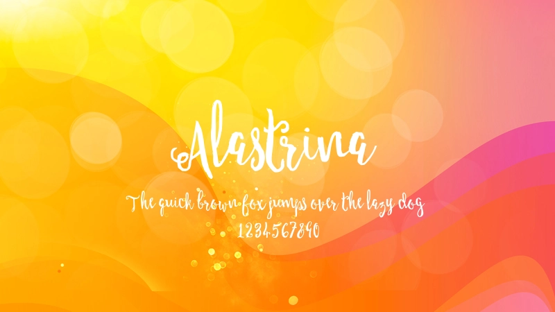 Alastrina Font Preview Image