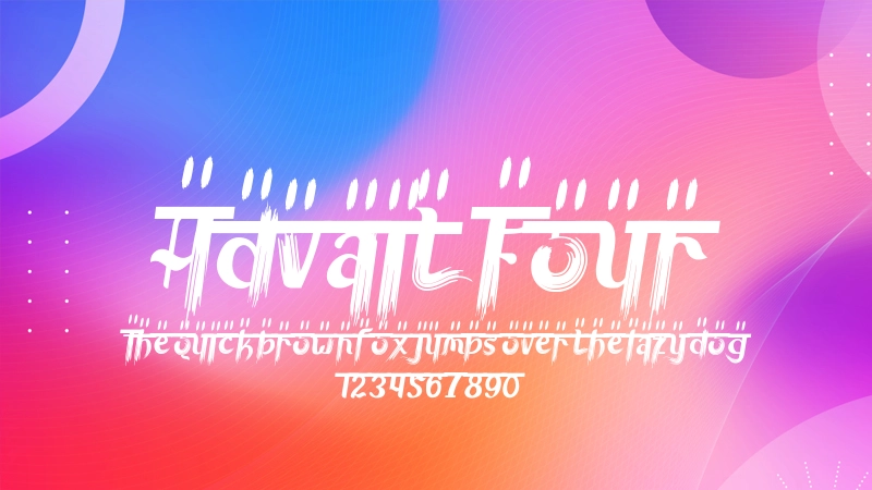 Advait Four Font Preview Image