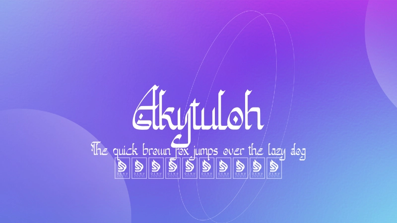 Akytuloh Font Preview Image