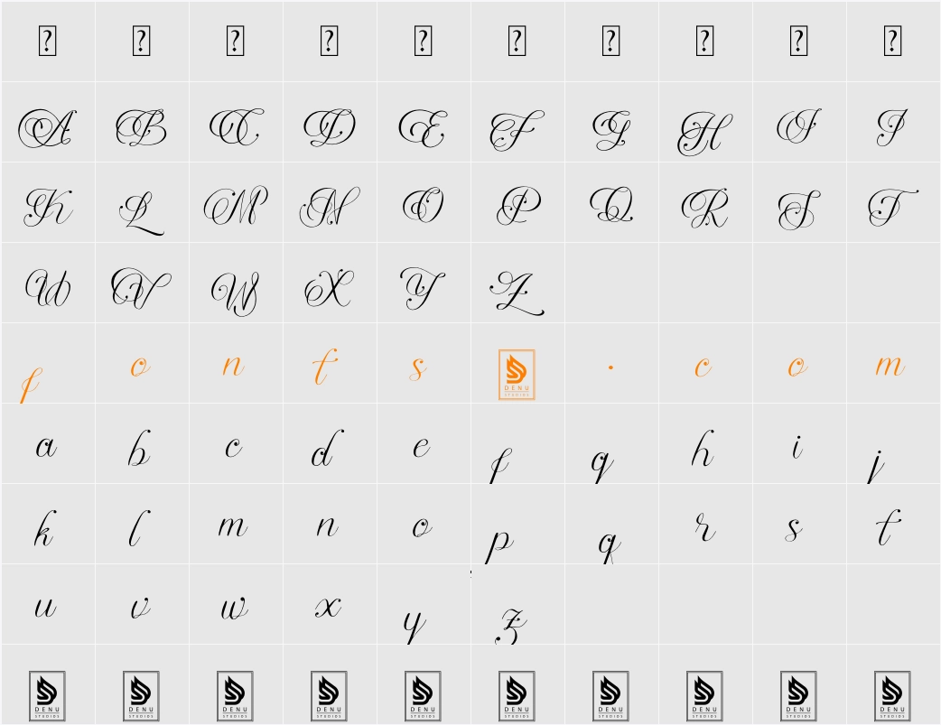 Adeglian Character Map