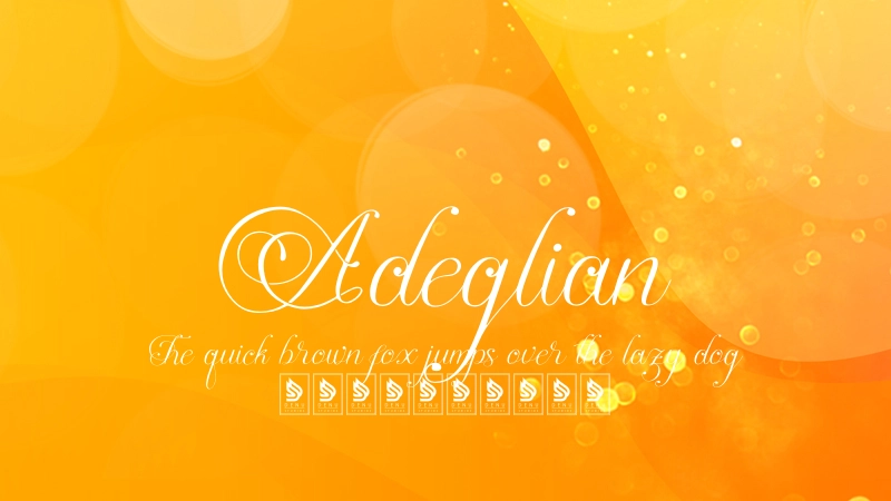 Adeglian Font Preview Image