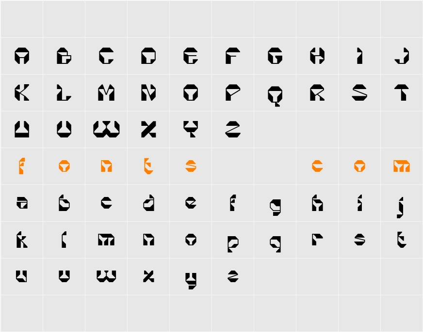 Alacus Demo Character Map