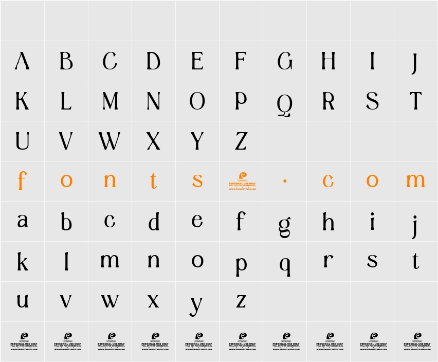 Aesthetic Wonder SemBd Character Map