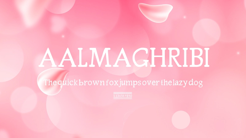 AALMAGHRIBI Font Preview Image