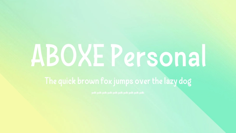 ABOXE Personal