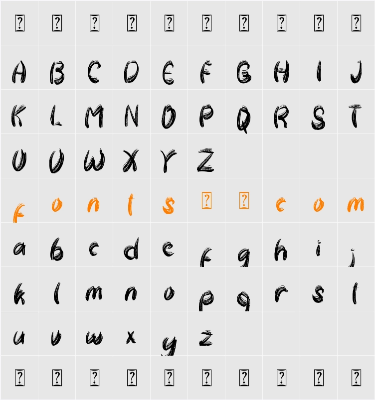 Aksara Nareda Character Map